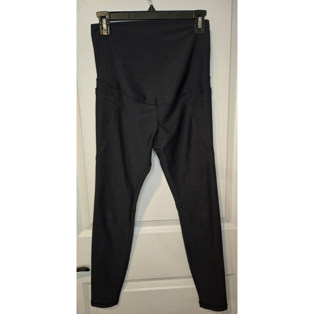 Old Navy Active Power Soft Maternity Leggings With Pockets Size Small Black